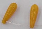 CCN2735 Top-drilled 10*30mm teardrop candy jade beads wholesale