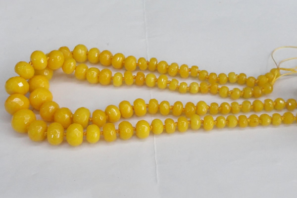 CCN2751 15.5 inches 5*8mm - 12*16mm faceted rondelle candy jade beads