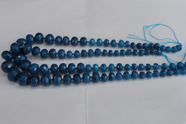 CCN2761 15.5 inches 5*8mm - 12*16mm faceted rondelle candy jade beads