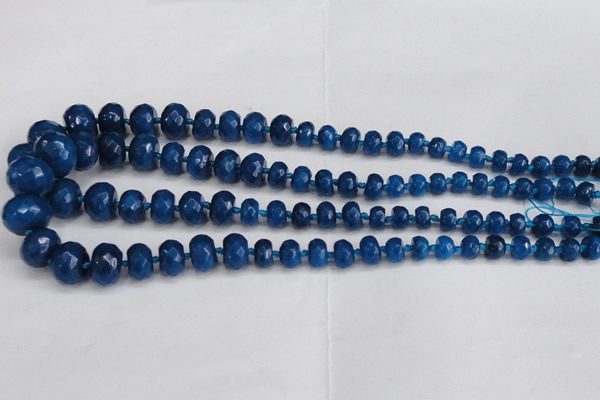 CCN2762 15.5 inches 5*8mm - 12*16mm faceted rondelle candy jade beads