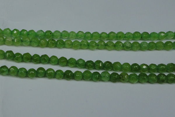 CCN2834 15.5 inches 5mm faceted round candy jade beads