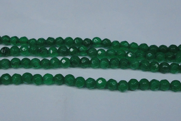 CCN2835 15.5 inches 5mm faceted round candy jade beads