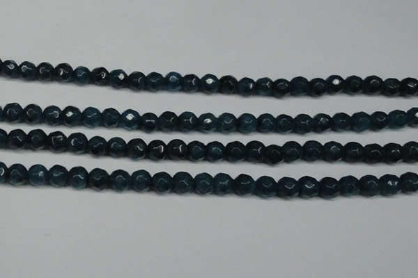CCN2837 15.5 inches 5mm faceted round candy jade beads