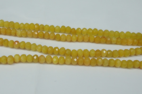 CCN2861 15.5 inches 4*6mm faceted rondelle candy jade beads