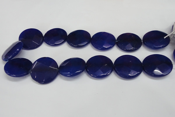 CCN287 15.5 inches 30mm faceted coin candy jade beads wholesale