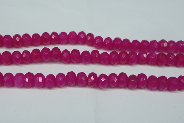 CCN2871 15.5 inches 5*8mm faceted rondelle candy jade beads