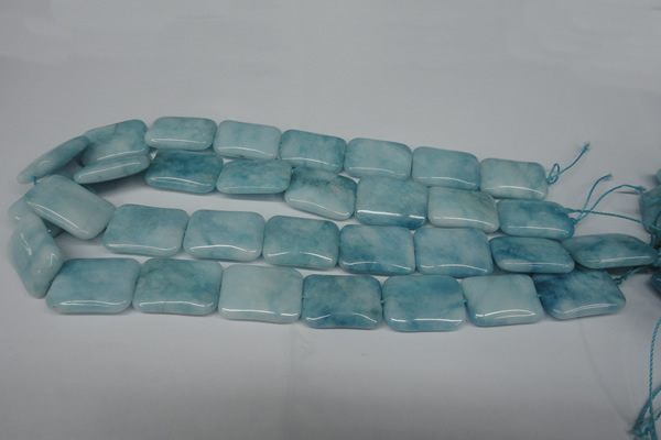 CCN2942 15.5 inches 18*25mm rectangle candy jade beads wholesale