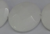 CCN300 15.5 inches 35mm faceted coin candy jade beads wholesale