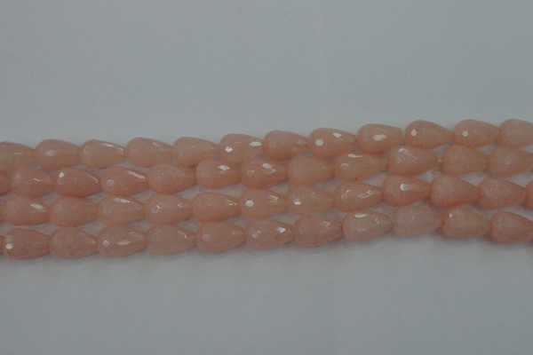 CCN3004 15.5 inches 10*15mm faceted teardrop candy jade beads