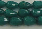 CCN3010 15.5 inches 10*15mm faceted teardrop candy jade beads