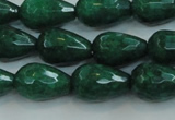 CCN3012 15.5 inches 10*15mm faceted teardrop candy jade beads