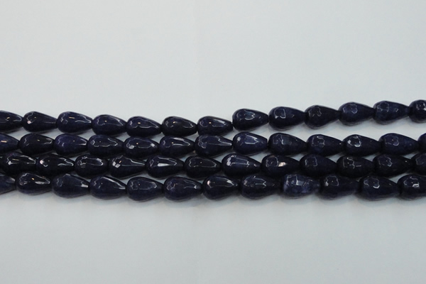 CCN3015 15.5 inches 10*15mm faceted teardrop candy jade beads
