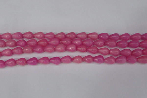 CCN3765 15.5 inches 10*14mm teardrop candy jade beads wholesale