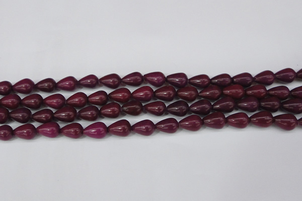 CCN3768 15.5 inches 10*14mm teardrop candy jade beads wholesale