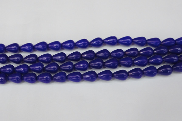 CCN3772 15.5 inches 10*14mm teardrop candy jade beads wholesale