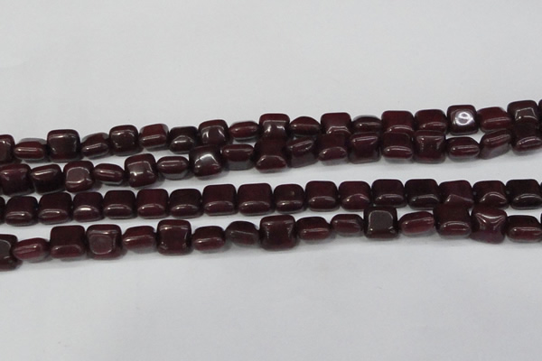 CCN3791 15.5 inches 8*8mm square candy jade beads wholesale