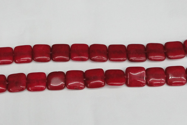 CCN3804 15.5 inches 20*20mm square candy jade beads wholesale
