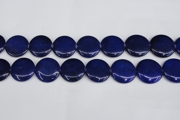 CCN3847 15.5 inches 30mm flat round candy jade beads wholesale