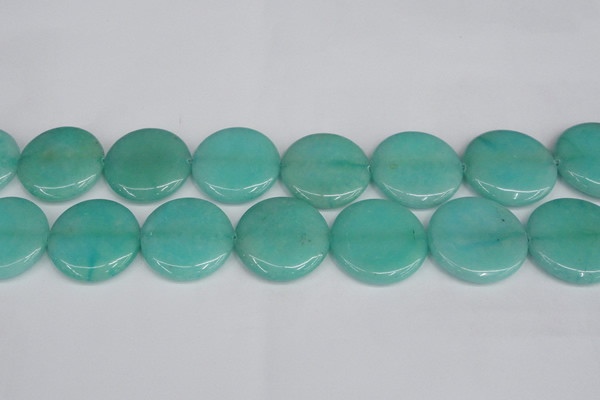 CCN3855 15.5 inches 35mm flat round candy jade beads wholesale