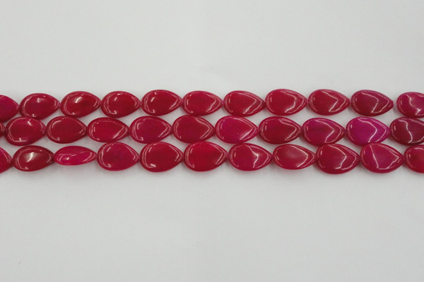 CCN3862 15.5 inches 13*18mm flat teardrop candy jade beads