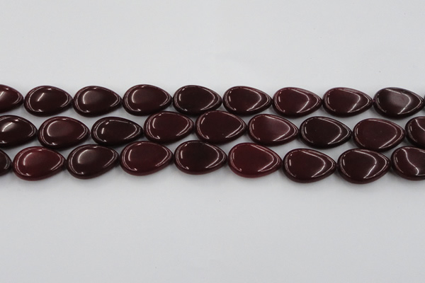 CCN3895 15.5 inches 18*25mm flat teardrop candy jade beads