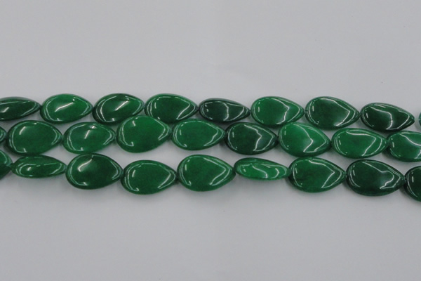 CCN3899 15.5 inches 18*25mm flat teardrop candy jade beads