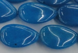 CCN3902 15.5 inches 18*25mm flat teardrop candy jade beads