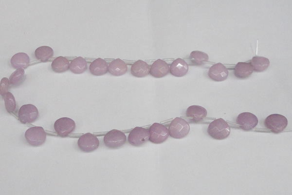 CCN3910 Top-drilled 13*13mm briolette candy jade beads wholesale