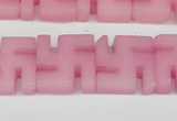 CCN3955 15.5 inches 20*20mm svastika candy jade beads wholesale