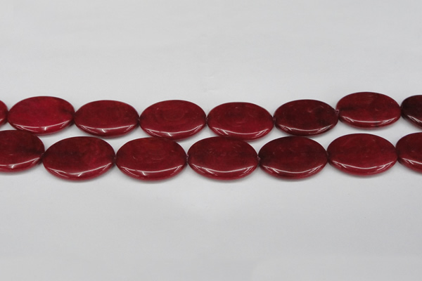 CCN3990 15.5 inches 30*40mm oval candy jade beads wholesale