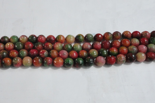CCN4003 15 inches 10mm faceted round candy jade beads wholesale