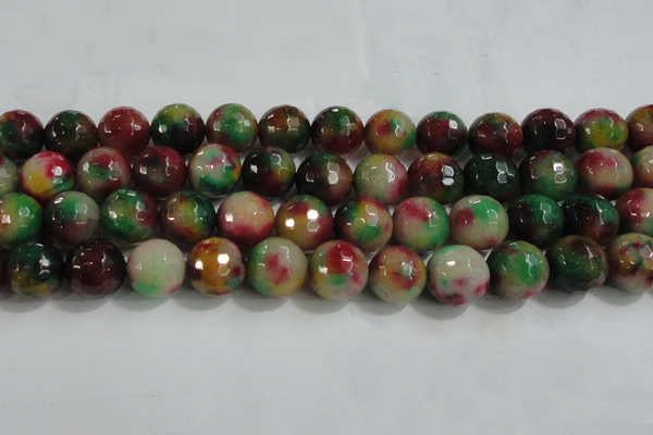 CCN4015 15 inches 16mm faceted round candy jade beads wholesale