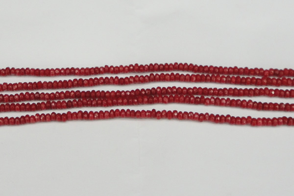 CCN4103 15.5 inches 2*4mm faceted rondelle candy jade beads