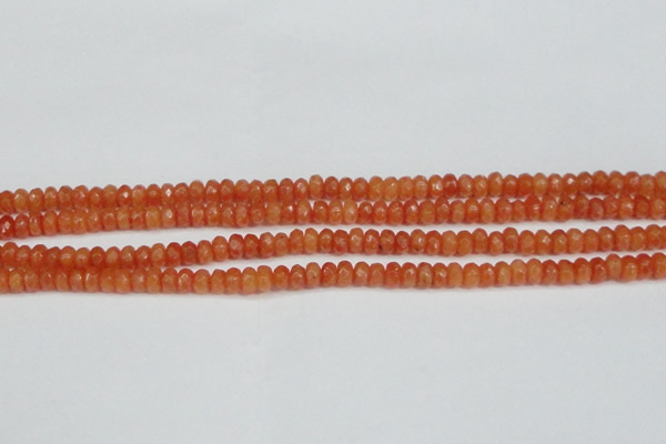 CCN4121 15.5 inches 4*6mm faceted rondelle candy jade beads