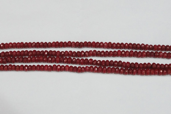 CCN4127 15.5 inches 4*6mm faceted rondelle candy jade beads