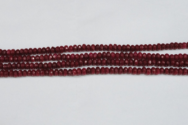 CCN4128 15.5 inches 4*6mm faceted rondelle candy jade beads