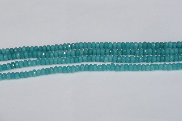 CCN4138 15.5 inches 4*6mm faceted rondelle candy jade beads