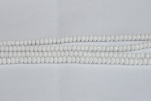 CCN4150 15.5 inches 5*8mm faceted rondelle candy jade beads