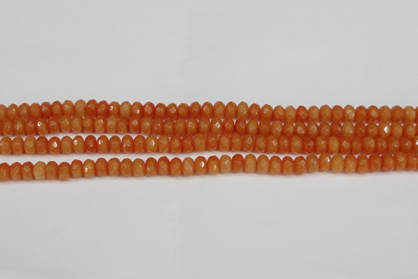CCN4152 15.5 inches 5*8mm faceted rondelle candy jade beads