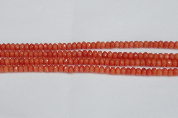 CCN4153 15.5 inches 5*8mm faceted rondelle candy jade beads