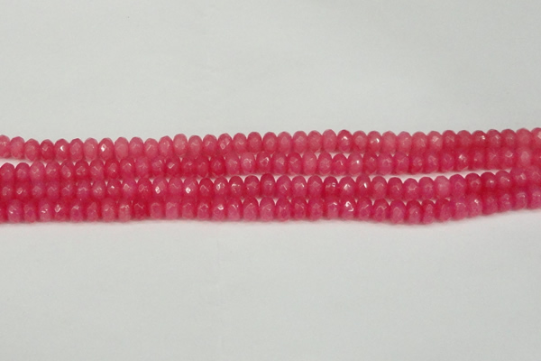 CCN4156 15.5 inches 5*8mm faceted rondelle candy jade beads