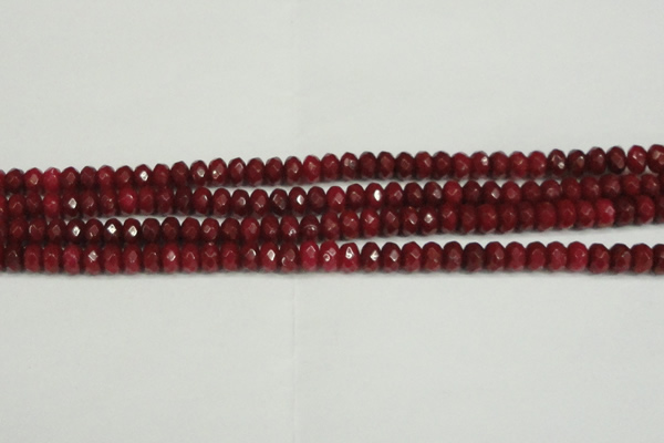 CCN4159 15.5 inches 5*8mm faceted rondelle candy jade beads