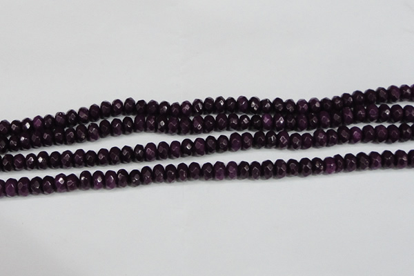 CCN4164 15.5 inches 5*8mm faceted rondelle candy jade beads