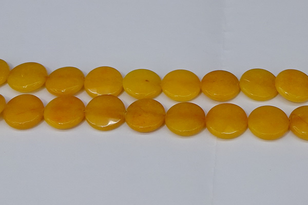 CCN4181 15.5 inches 20mm faceted coin candy jade beads wholesale