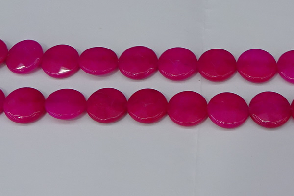 CCN4185 15.5 inches 20mm faceted coin candy jade beads wholesale