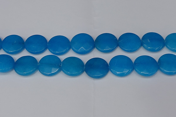 CCN4187 15.5 inches 20mm faceted coin candy jade beads wholesale