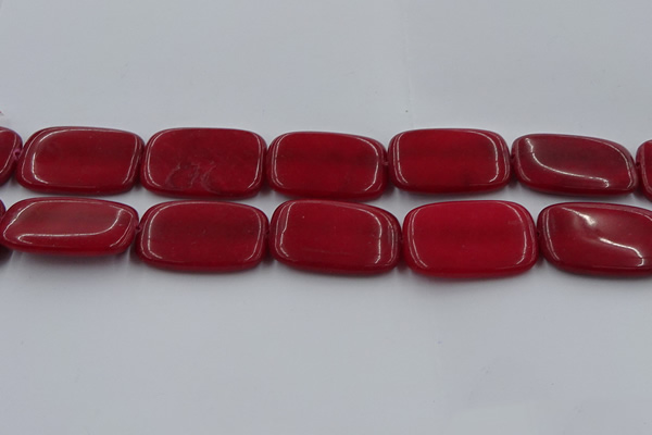 CCN4205 15.5 inches 30*40mm rectangle candy jade beads wholesale