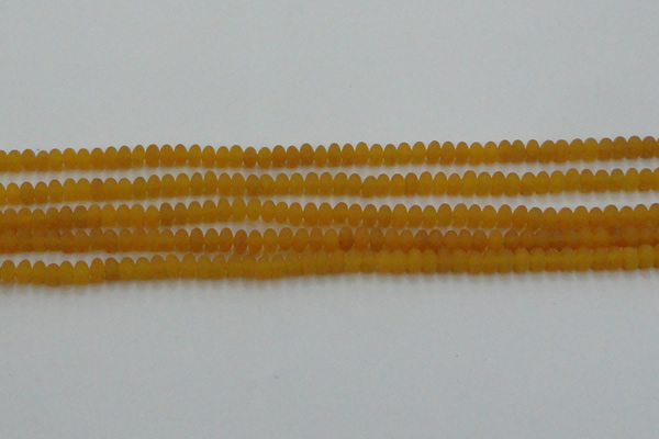 CCN4500 15.5 inches 3*5mm rondelle matte candy jade beads
