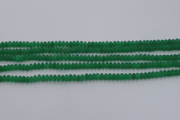 CCN4503 15.5 inches 3*5mm rondelle matte candy jade beads