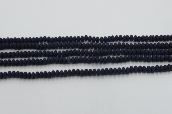 CCN4508 15.5 inches 3*5mm rondelle matte candy jade beads